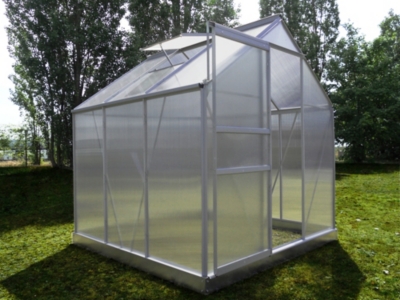 Serre palram - Serre de jardin polycarbonate 4,6m² - gris anthracite
