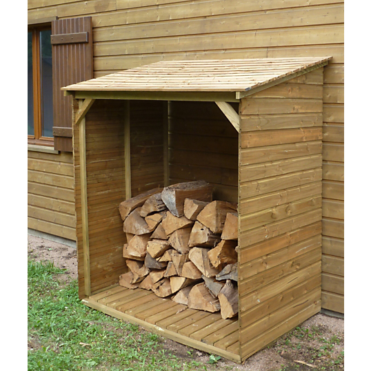 Bucher Bois Interieur : Abri buches C.I.H.B. avec plancher Bucher Bois Interieur : Abri buches C.I.H.B. avec plancher