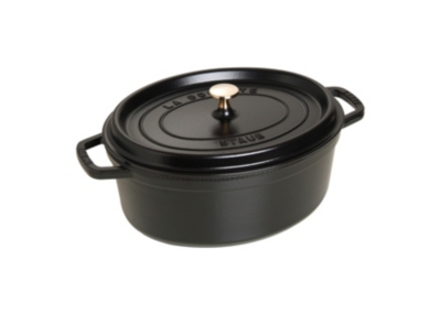 Cocotte ovale STAUB diam 37 cm noir pour 275