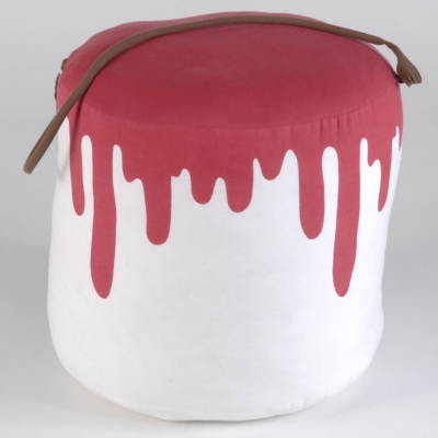 Pouf pot de peinture   