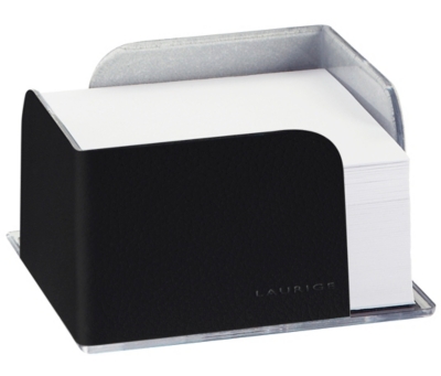 Bloc cube en cuir LAURIGE noir  ...