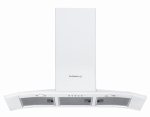 Hotte D&eacute;corative DE DIETRICH DHD555WE1 90 cm coloris blanc