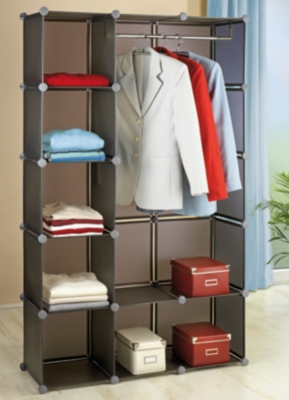 Armoire penderie CUBE gris   