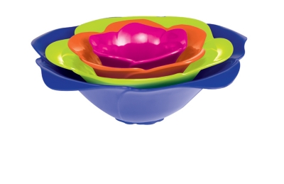 Set de 4 saladiers ZAK Rose embo...