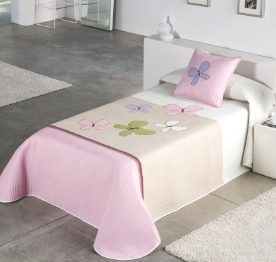 Boutis enfant Laïa et sa housse de  coussin 