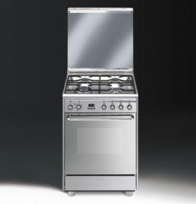 Cuisinière SMEG SCB60MX8  mixte finition ino...