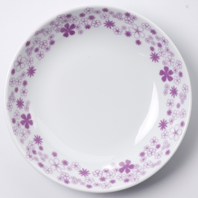 Lot de 6 assiettes creuses Poppy NYDEL,  2 co...