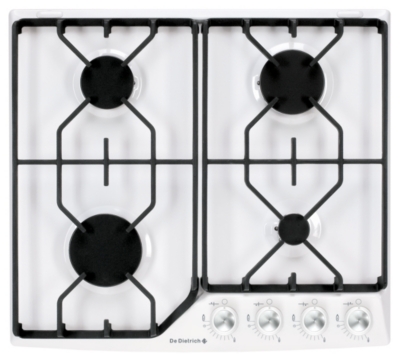 Table DE DIETRICH DTE1110W Gaz 4 foyers  colo...