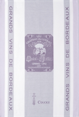 Torchon Grands Vins de Bordeaux COUCKE,  peti...