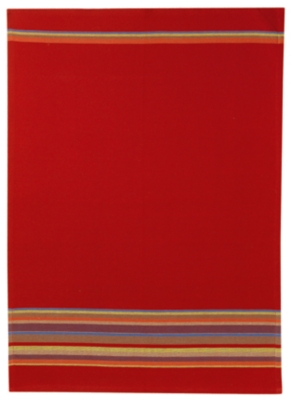 Torchon Latin, rouge   