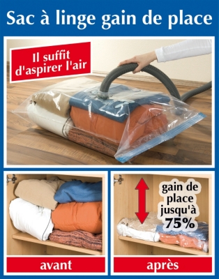 Lot de 3 housses de rangement so...