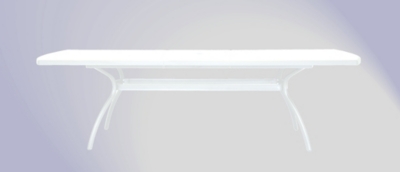 Table rectangulaire Floris alu/résine210/265...