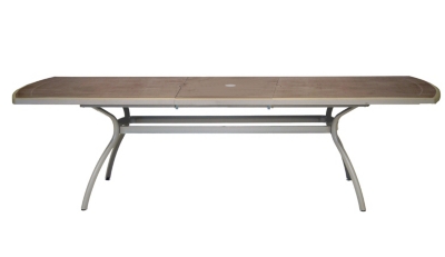 Table rectangulaire Floris alu/résine210/265...
