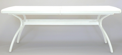 Table rectangulaire Floris alu/résine210 x 108 cm, coloris Blanc pour 349€