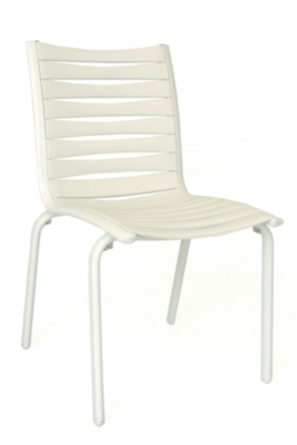 Lot de 2 chaises empilable Floris alu/résine...