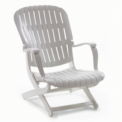 Lot de 2 fauteuils pliants Dangarimultifonction résine, coloris Blanc pour 289€