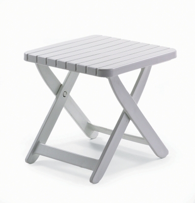 Lot de 2 tables basses pliantes/ Repose pieds Dangari r&eacute;sine.