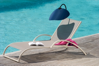 Lot de 2 Bains de soleil empilables Palm alu ...