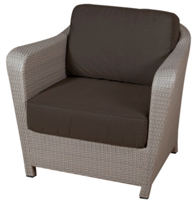 Fauteuil Club Briton résine wicker brossé e...