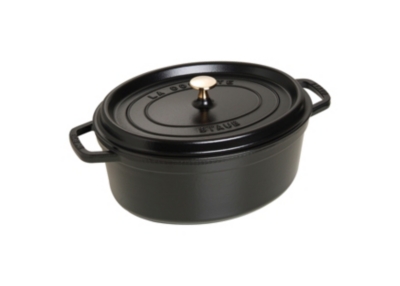 Cocotte ovale STAUB 31 cm noir  ...