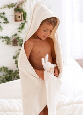 Cape de bain coton bio Doudou ECOLO ADDICT