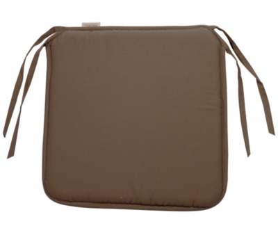 Galette de chaise Palma, coloris taupe 