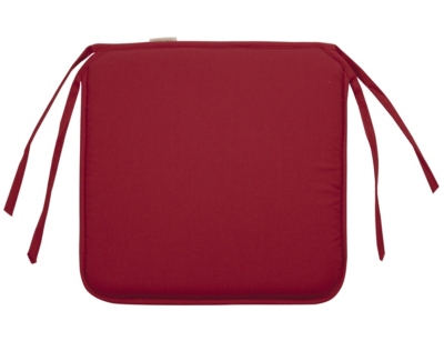 Galette de chaise Palma, coloris bordeaux