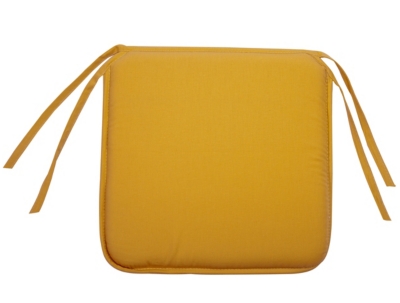 Galette de chaise Palma, coloris soleil 