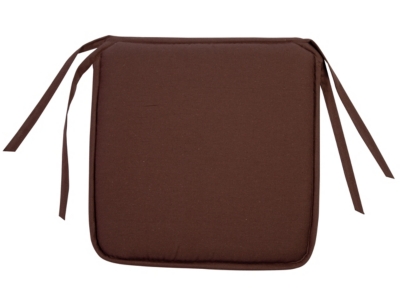 Galette de chaise Palma, coloris chocolat