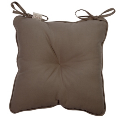 Coussin de chaise Romy, coloris taupe 