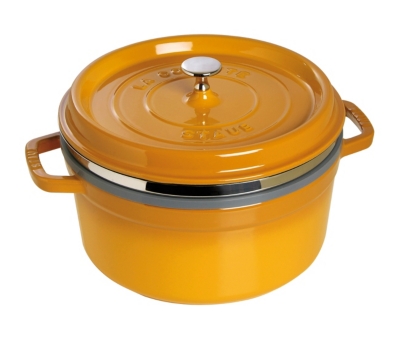 Cocotte  ronde STAUB avec cuit vapeur 26 cm m...