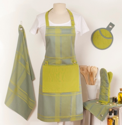 Tablier Chevron NYDEL, sauge 