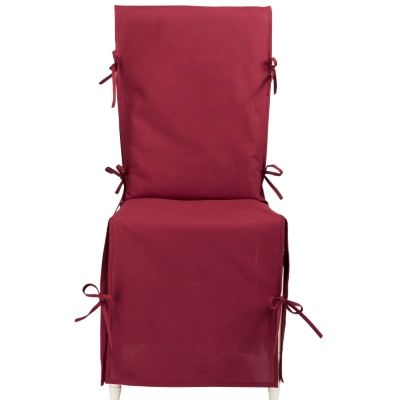 Housse de chaise cassis   