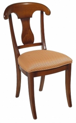 Le lot de 2 chaises dos palmette Gurande assise tissu, merisier pour 729