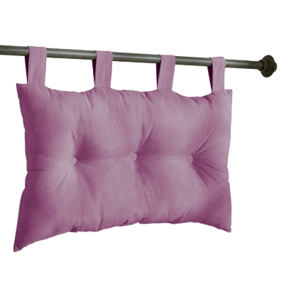 Tête de lit capitonnée prune 75x45   