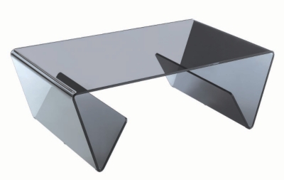 table verre gris