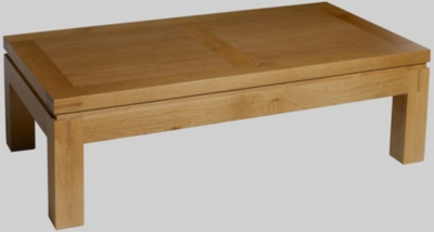 La table basse Ariane rectangulaire dessus bois