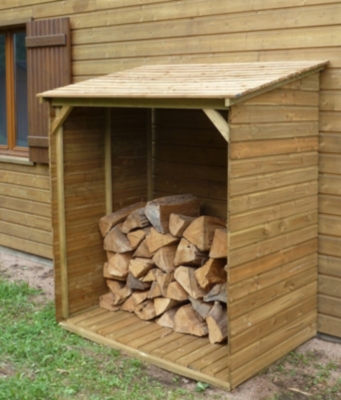 Abri bûches C.I.H.B. avec plancher, 2 modèl...