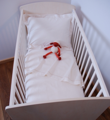 Drap plat coton bio, 2 coloris   