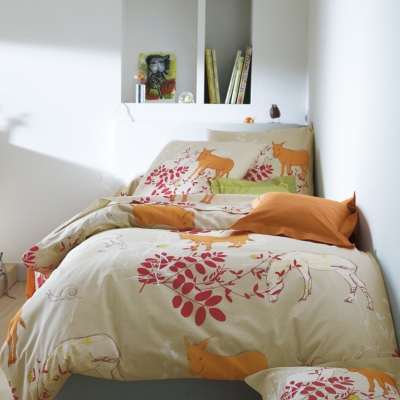 Housse de couette Au trot BLANC DES VOSG ES, ...