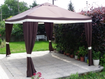 PEROUSE Barnum acier 3 x 3 m, avec rideaux