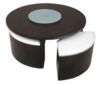 Soldes (2) - Table basse et poufs Bergam