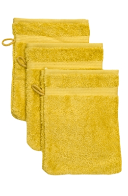 Lot de 3 gants de toilette coton Bio Nature SANTENS, 10 coloris pour 7