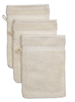 Lot de 3 gants de toilette coton Bio Nature SANTENS, 10 coloris pour 7€