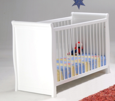 Lit b&eacute;b&eacute; Filou laqu&eacute; blanc