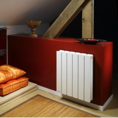 Radiateur fonte active&reg; Bellagio 2 NOIROT horizontal blanc, 5 puissances.