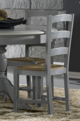 Lot de deux chaises assise paille calina Lot de deux chaises assise paille calina