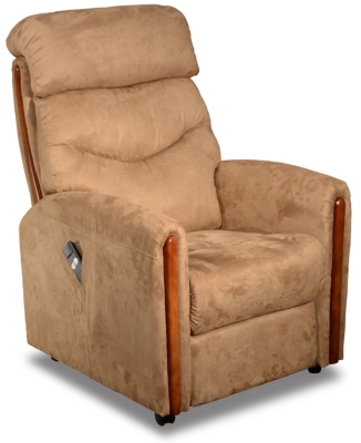 Fauteuil électrique microfibre Cannelle avec...