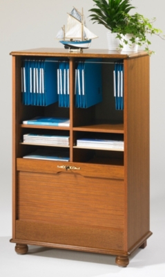 Classeur à rideau de style double 117,7 cm 