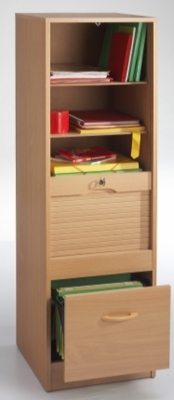 Classeur à rideau hauteur 140,4 cm avec  1 t...